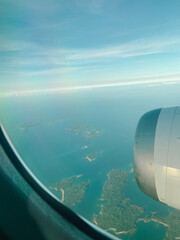 aerial view of the sea