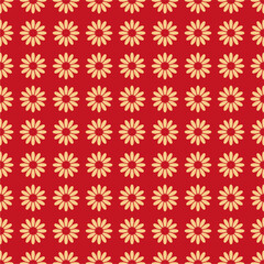 Seamless decorative pattern with flowers wallpaper festive  birthday background art decor design for textile, paper