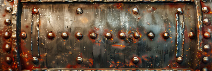 The Texture of Time: A Weathered Metallic Surface, Telling Stories of Rust, Age, and Industrial Beauty