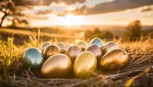 image of colorful easter eggs