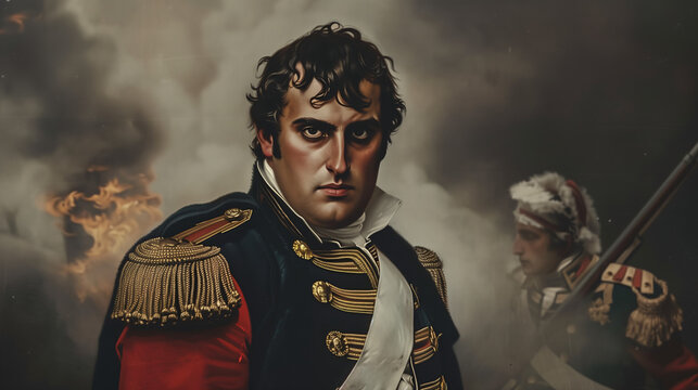 Napoleon Bonaparte on the battlefield