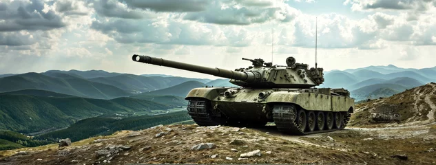 Fotobehang T90 Russian tank © AlenKadr