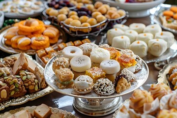 Eid Mubarak Traditional Sweets and Desserts

