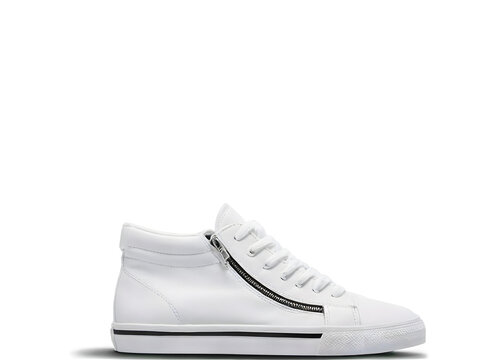 plain white fashion stylish sneaker, trainers, shoes isolated on transparent background