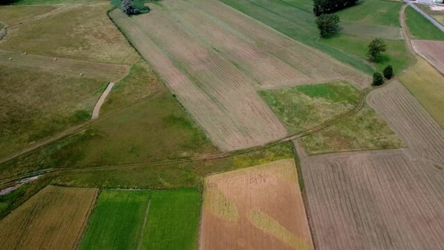 Colorful fields in Colfiorito. Umbria