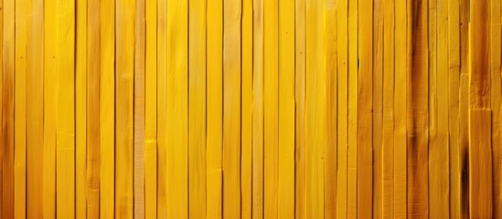 A neat arrangement of yellow writing tools, pencils, is displayed in a straight line on the surface of a table - Powered by Adobe