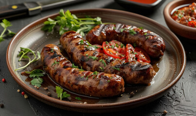grilled sausages rustic feast