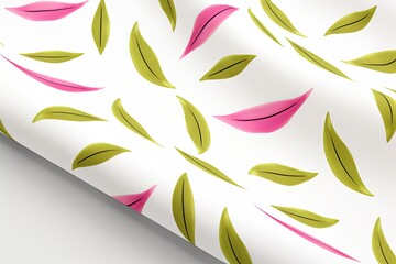 Fototapeta na wymiar bright spring colors olive and white, pinknordic pattern white background 