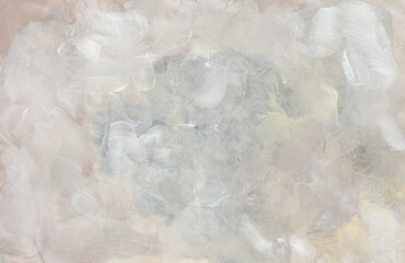 Acrylic, Ink watercolor hand drawn flow brushstroke stain blot paper texture background. Beige, brown neutral color.