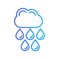 Rain Vector Icon