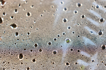 Water drops texture. Water droplets on a gray background.