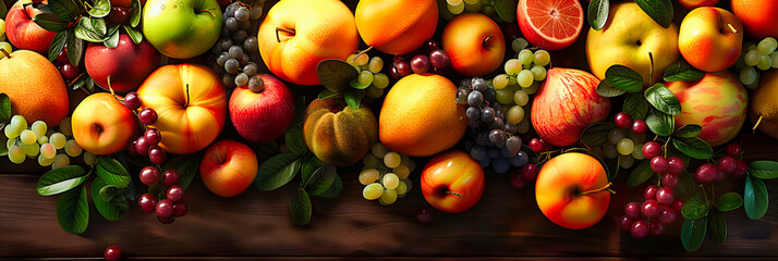 Vibrant Fruit Assortment, Healthy and Colorful Choices, Freshness and Nutrition in Abundance