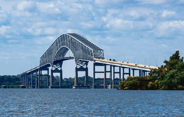 Naklejka premium Francis Scott Key Bridge - Baltimore, MD - Maryland USA