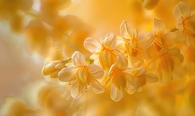 Close-up of a laburnum flower cluster