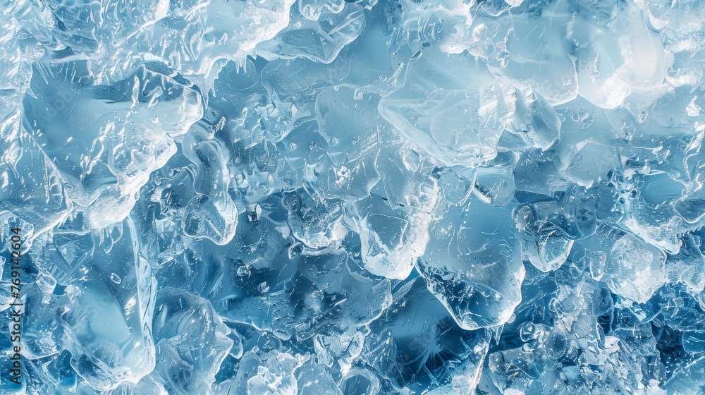 Poster realistic ice surface close-up view generative ai