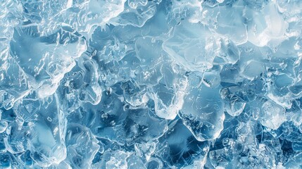 Realistic Ice Surface Close-up View Generative AI