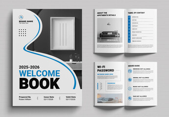 Welcome Book Design Template Layout