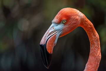 Close-up of a Flamingo - obrazy, fototapety, plakaty
