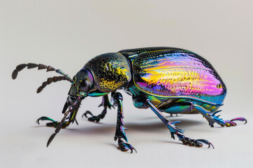 A purebred beetle poses for a portrait in a studio with a solid color background during a pet photoshoot.- 769144070
