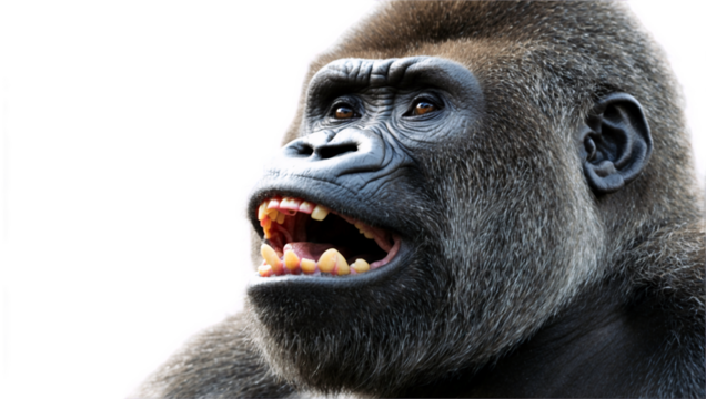 Gorilla no background image