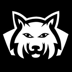 wolf head vector