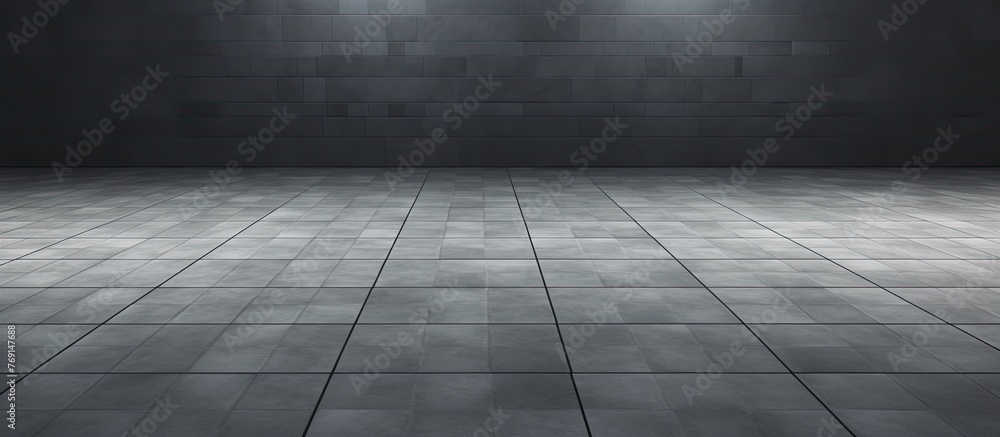 Poster soft light shining on a detailed close-up view of a tiled floor with elegant patterns and textures