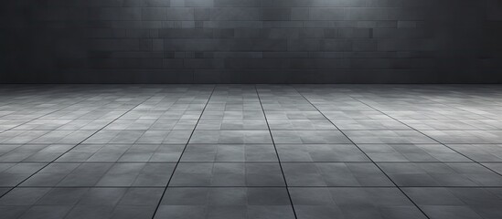 Fototapeta premium Soft light shining on a detailed close-up view of a tiled floor with elegant patterns and textures