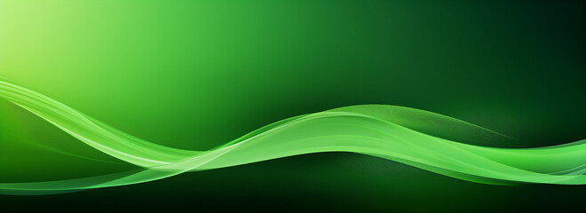 Green Smooth Graphic Abstract Lines Background Banner