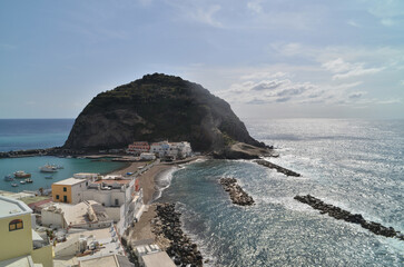View of Sant-Angelo, Ischia island, Italy - obrazy, fototapety, plakaty