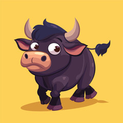 Isolated bull cartoon design cartoon vector 