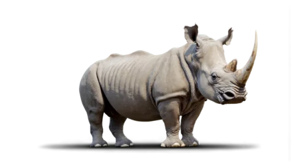 Fotobehang Rhinoceros no background, transparent  © Prinxe