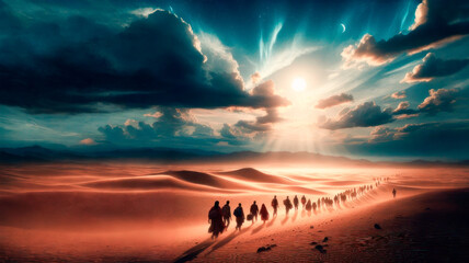 Desert nomads on an epic journey
