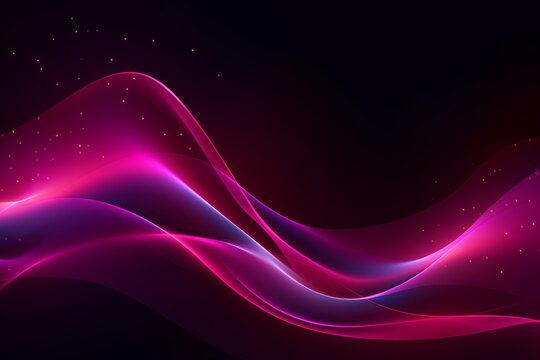 dark background illustration with maroon fluorescent lines, in the style of realistic maroon skies, rollerwave