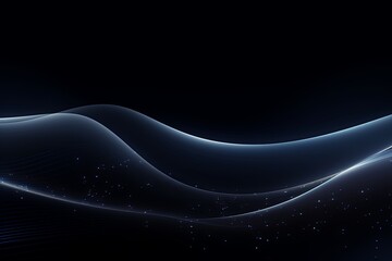 dark background illustration with silver fluorescent lines, in the style of realistic silver skies, rollerwave