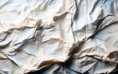 Crumpled paper background. Beige paper texture