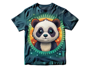 panda design on t shirt