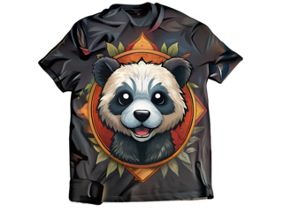 panda design on t shirt