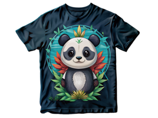panda design on t shirt