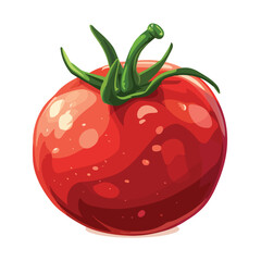 Tomato fresh vegetable cartoon vector illustration