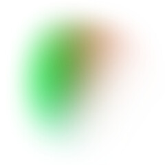 Abstract Blur Gradient shapes on transparent background