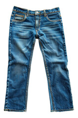 Classic blue denim jeans, cut out - stock png.
