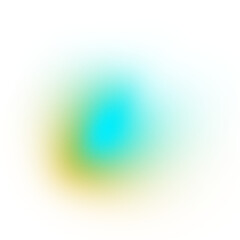 Abstract Blur Gradient shapes on transparent background