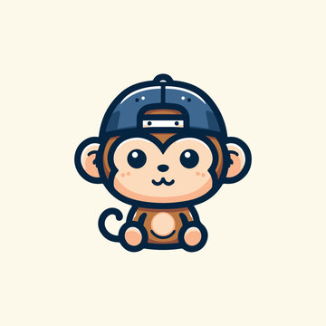 Monkey in Cap, A Portrait of Joy