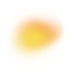 yellow blurred gradient shape on transparent background