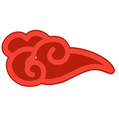 chinese cloud vector elements