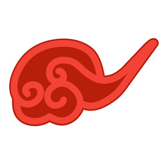 chinese cloud vector elements