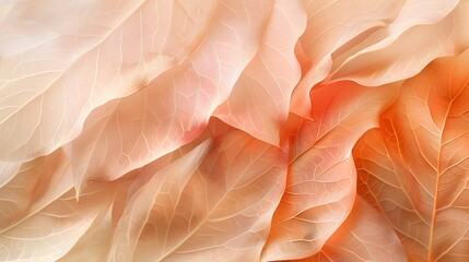 Nature abstract of flower petals, beige transparent leaves with natural texture as natural...