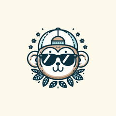 Stylish Glasses Add Charm to Playful Monkey