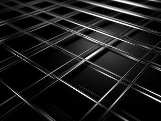 grid thin silver lines with a dark background in perspective 