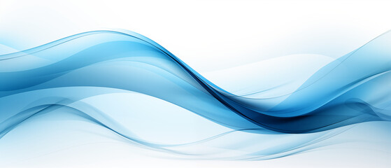 Sleek Blue Curved Lines Vector Illustration for Design